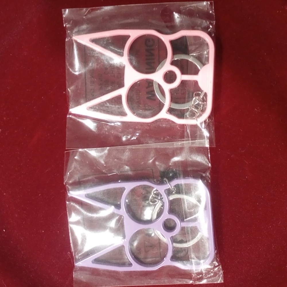 2 self defense key rings.